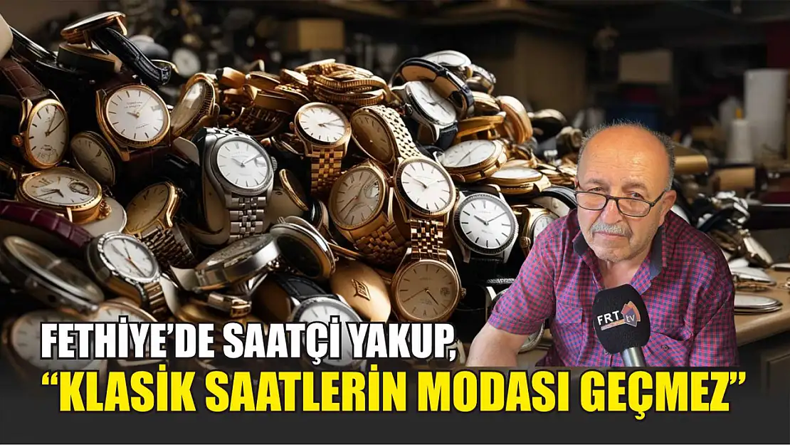 Fethiye'de Saatçi Yakup, 'Klasik Saatlerin Modası Geçmez'