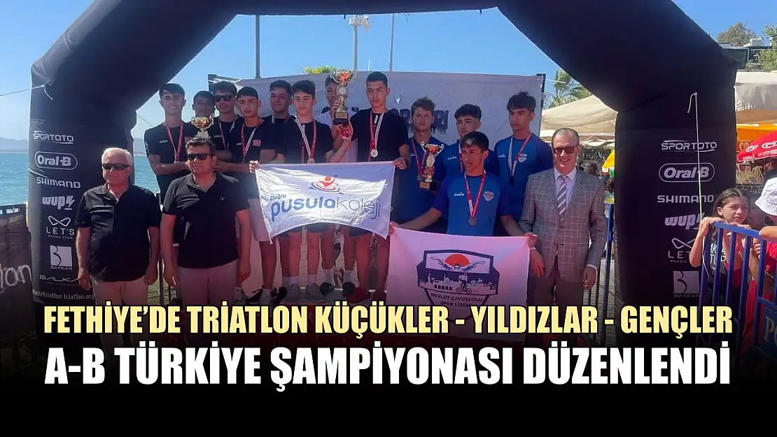 Fethiye'de Triatlon Küçükler - Yıldızlar - Gençler A-B Türkiye Şampiyonası Düzenlendi