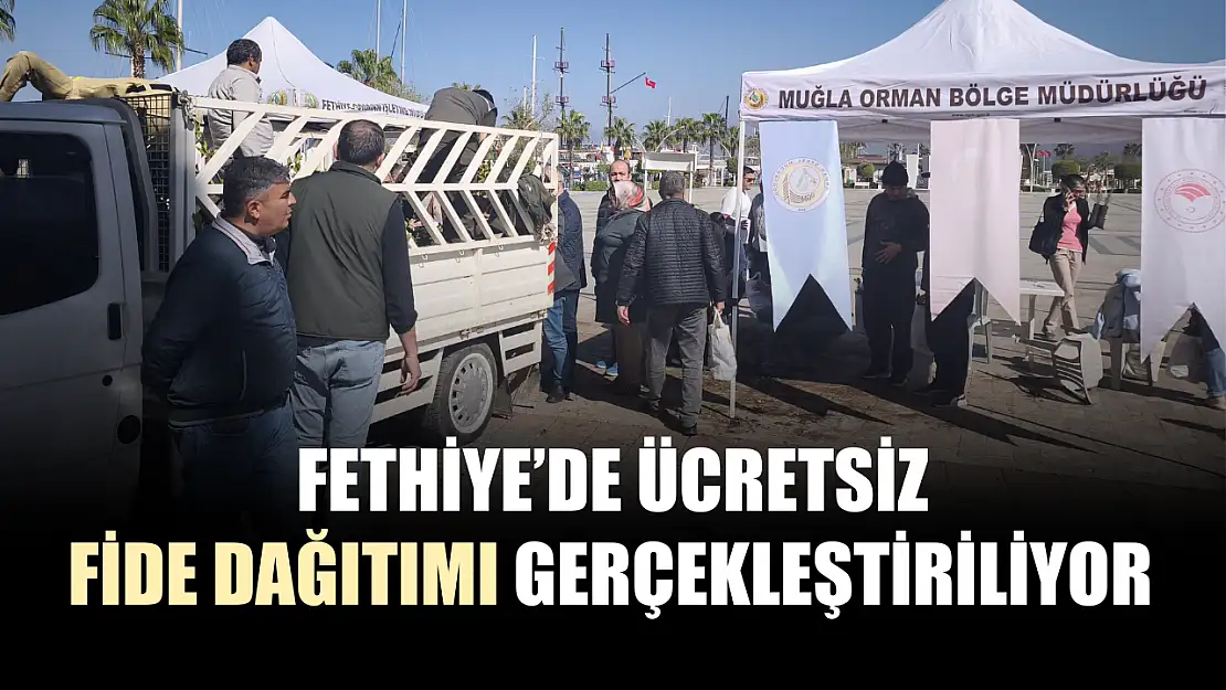 Fethiye'de ücretsiz fide dağıtımı gerçekleştiriliyor