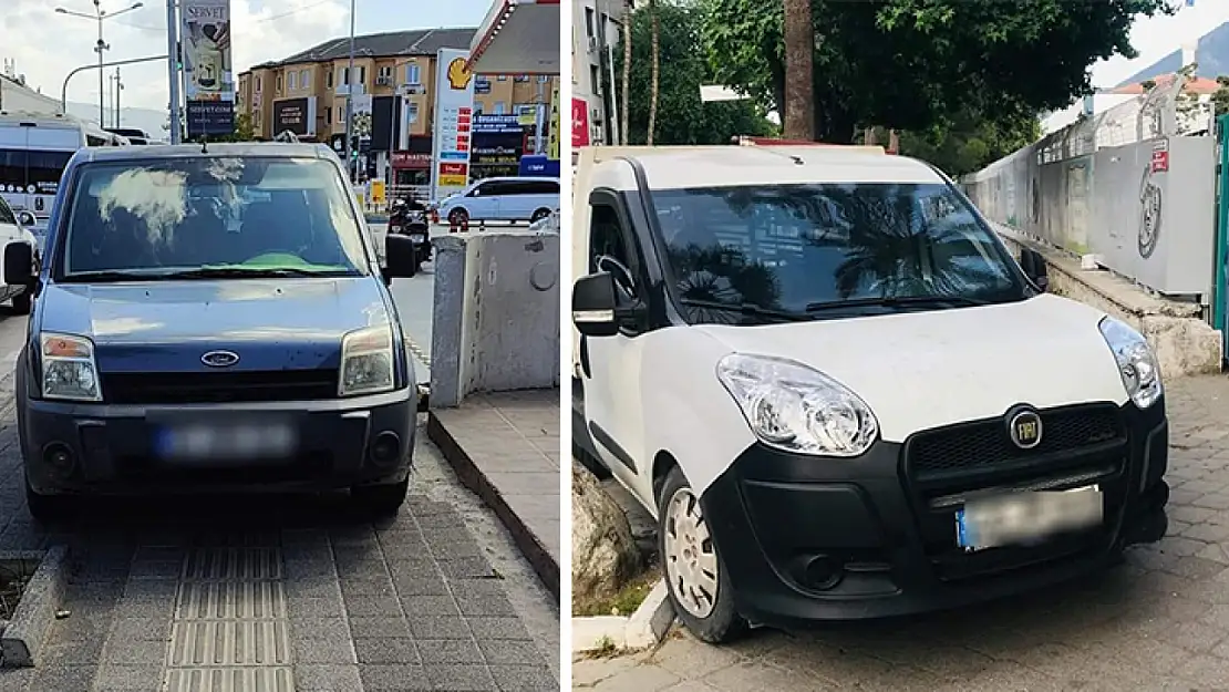 Fethiye'de Uygunsuz Park Edilen Araçlara Ceza Yağdı