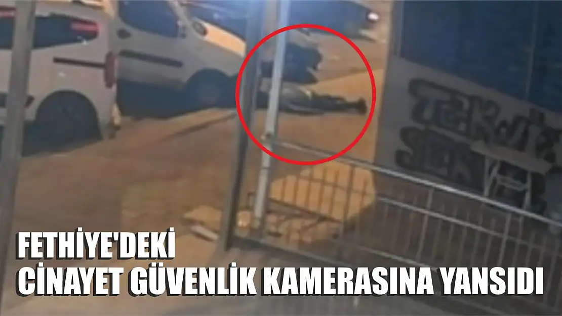 Fethiye'deki cinayet güvenlik kamerasına yansıdı