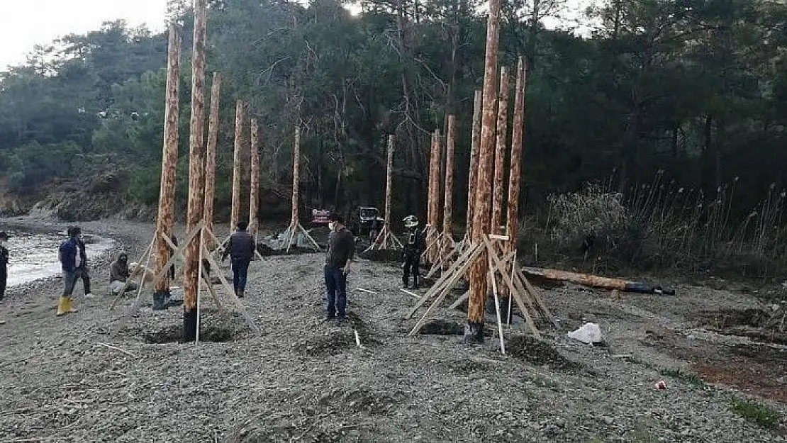 Fethiye'deki koyda kaçak yapılaşmaya inceleme başlatıldı