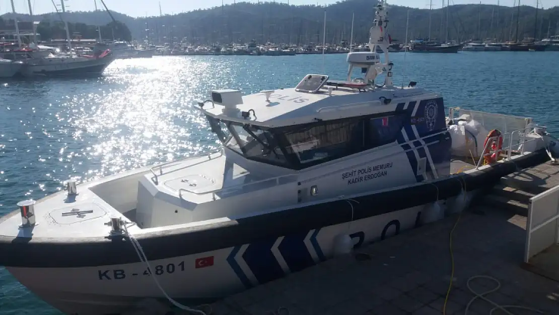 Fethiye deniz polisi yeni botu ile göreve hazır