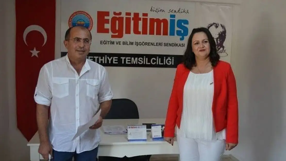 FETHİYE EĞİTİM İŞ'E KADIN BAŞKAN