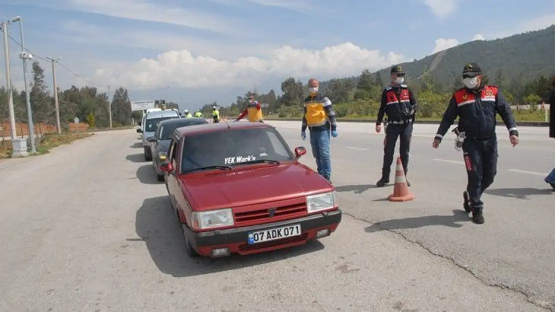 Fethiye Girişinde Korona Önlemi