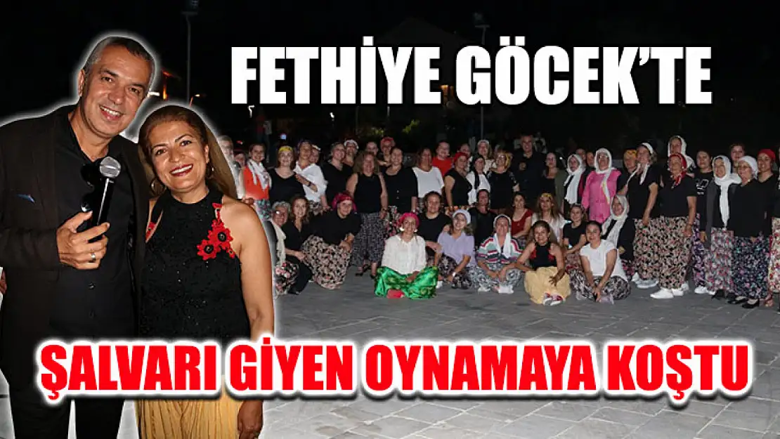 Fethiye Göcek'te Şalvarı Giyen Oynamaya Koştu