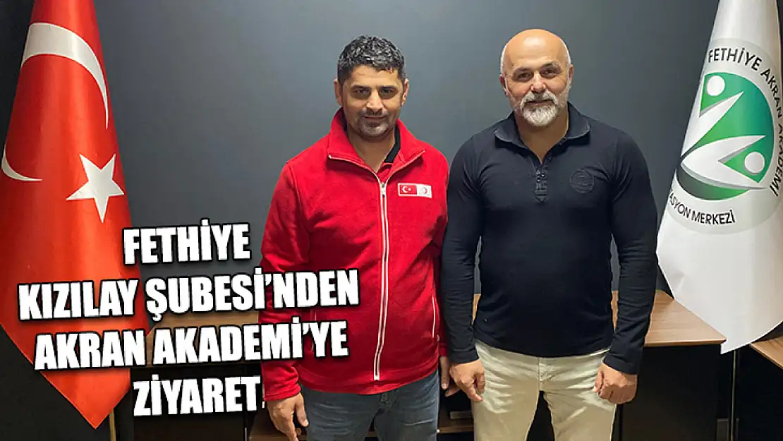 Fethiye Kızılay Şubesi'nden Akran Akademi'ye ziyaret