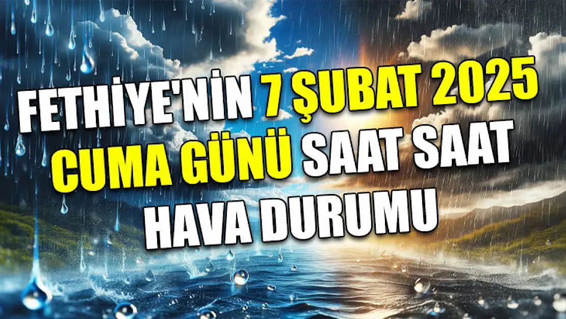 Fethiye'nin 7 Şubat 2025 Cuma günü saat saat hava durumu