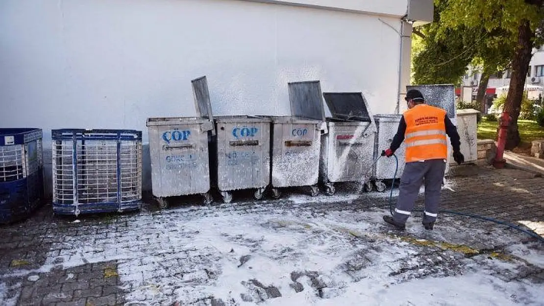 Fethiye'de dezenfekte çalışmaları devam ediyor