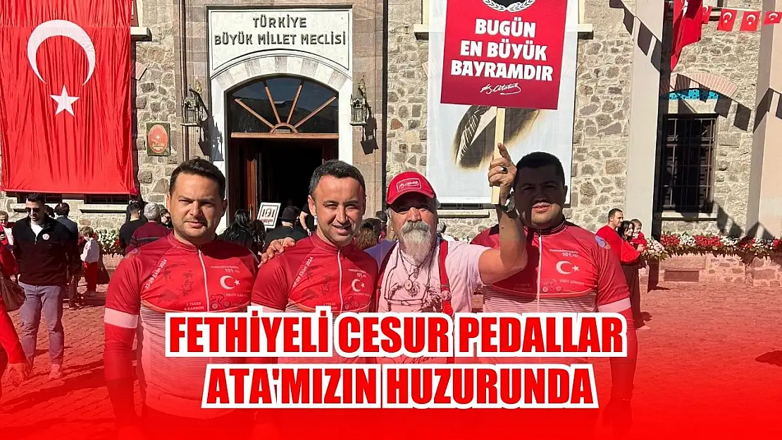 Fethiyeli Cesur Pedallar Ata'mızın Huzurunda