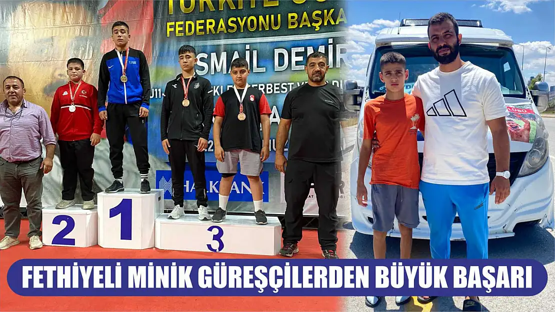 Fethiyeli minik güreşçilerden büyük başarı