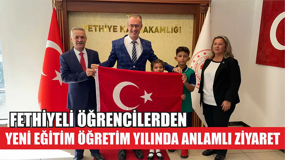 Fethiyeli öğrencilerden yeni eğitim öğretim yılında anlamlı ziyaret