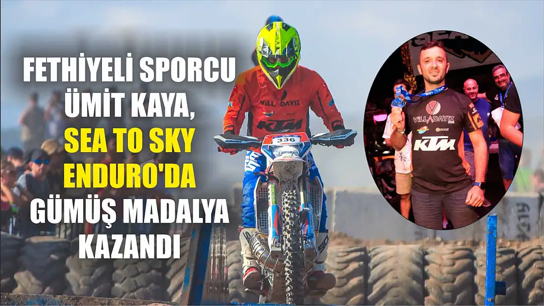 Fethiyeli Sporcu Ümit Kaya, Sea To Sky Enduro'da Gümüş Madalya Kazandı