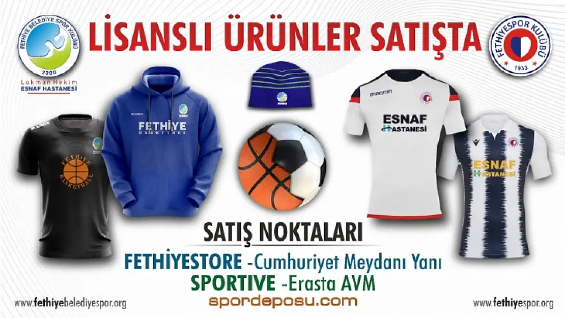 FETHİYELİ SPORSEVERLER TARAFTAR ÜRÜNLERİ MAĞAZASINA KAVUŞUYOR