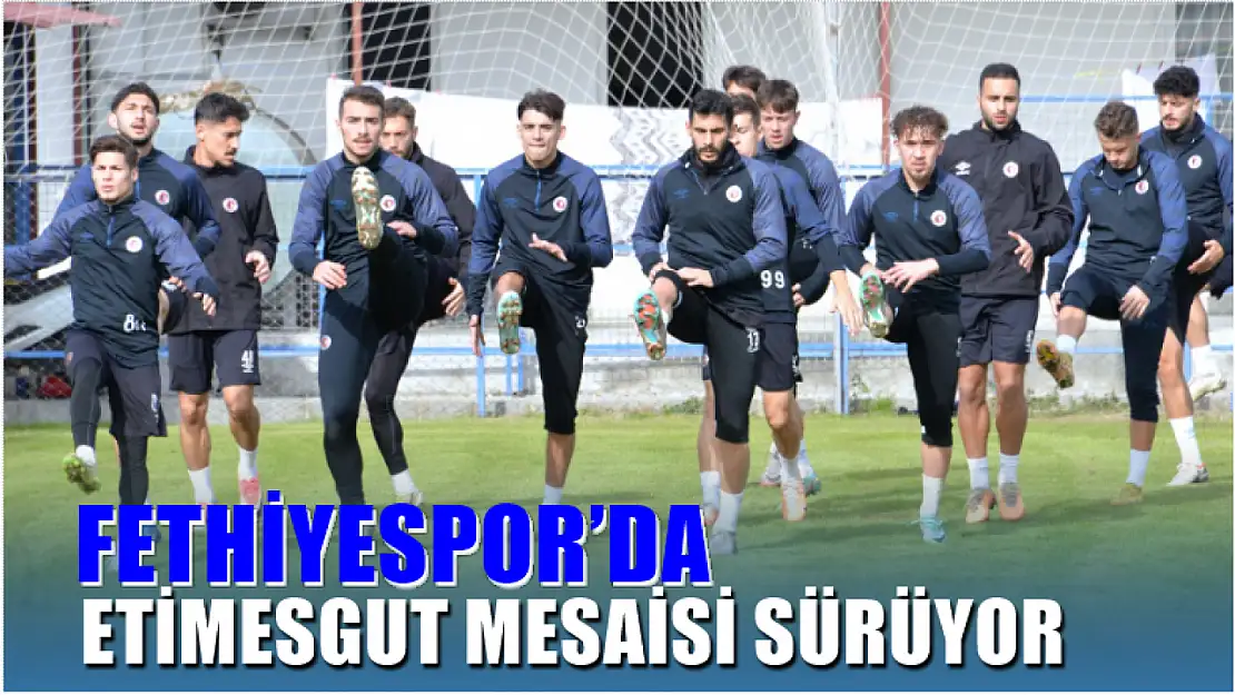 Fethiyespor'da Etimesgut Mesaisi Sürüyor