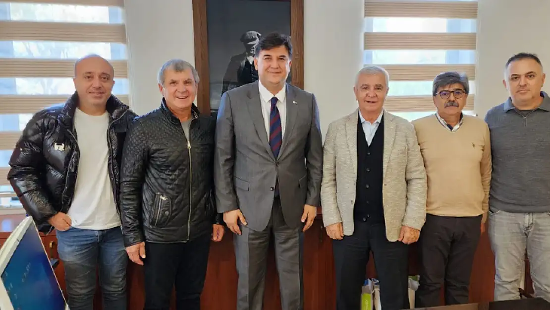 FETHİYESPOR TEKNİK DİREKTÖRÜ ERHAN ALTIN, KARACA'YI ZİYARET ETTİ