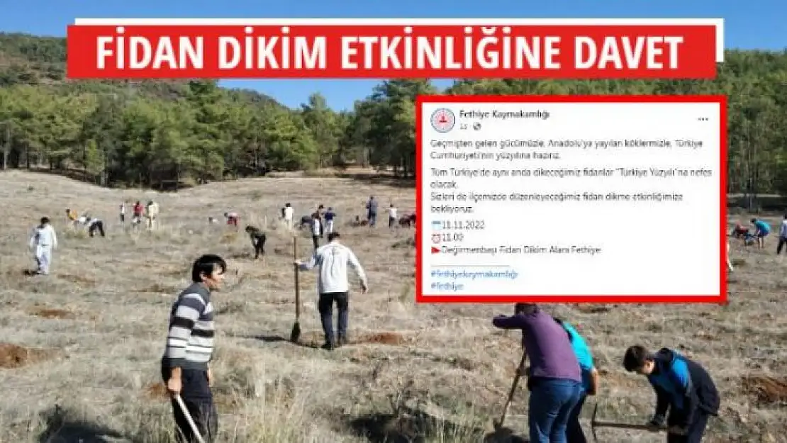 FİDAN DİKİM ETKİNLİĞİNE DAVET