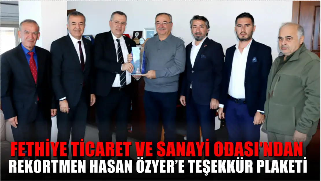 FTSO'dan Rekortmen Hasan Özyer'e Teşekkür Plaketi