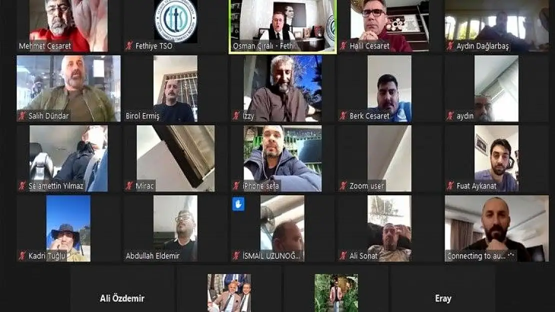 FTSO Yiyecek ve İçecek Hizmetleri Grubu  online toplantıda bir araya geldi