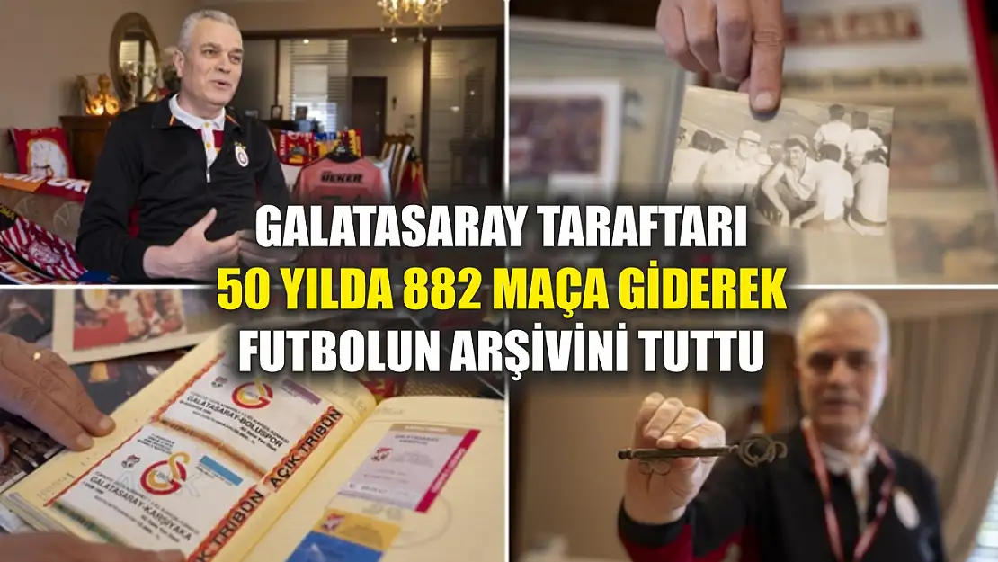 Galatasaray taraftarı 50 yılda 882 maça giderek futbolun arşivini tuttu