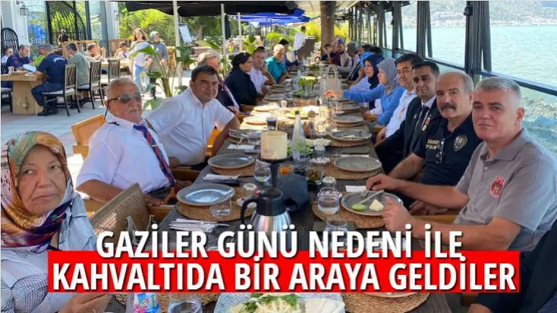 GAZİLER GÜNÜ NEDENİ İLE KAHVALTIDA BİR ARAYA GELDİLER