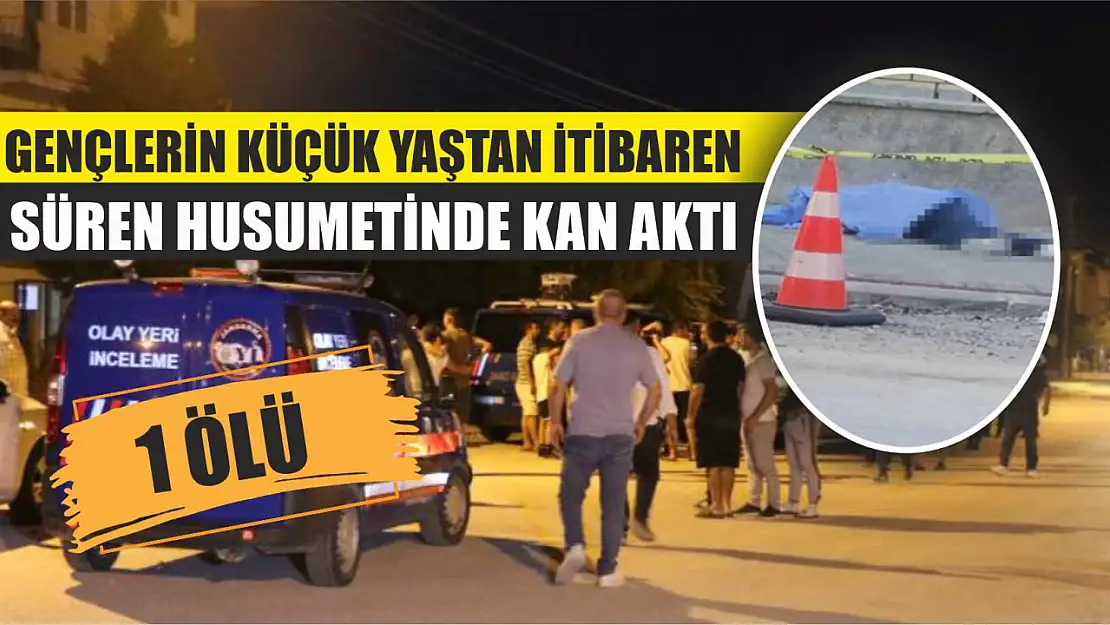 Gençlerin küçük yaştan itibaren süren husumetinde kan aktı: 1 ölü