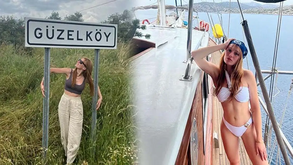 Gizem Karaca deniz sezonunu Muğla'da açtı