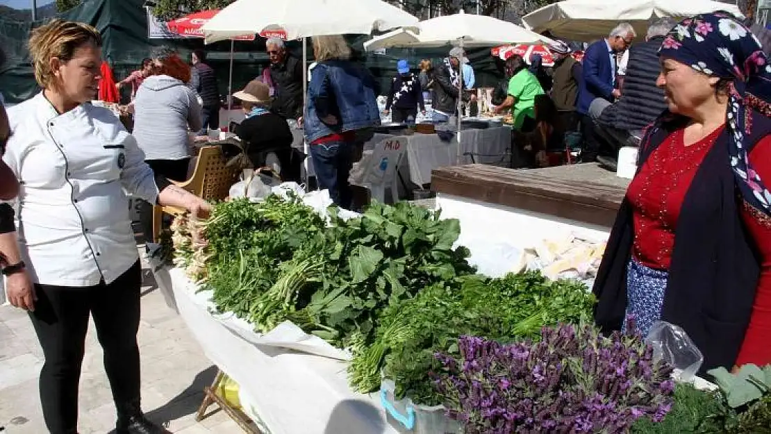 Göcek'te ot yemekleri festivaline ilgi yoğun oldu