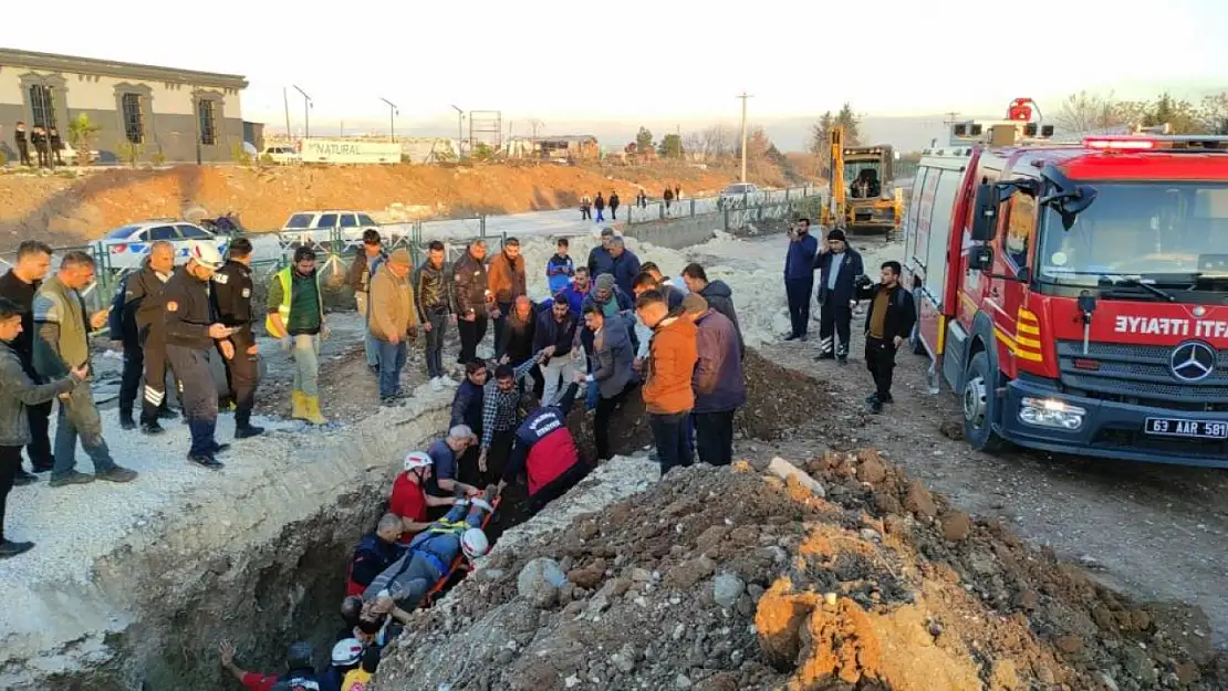 Göçük altında kalan işçi kurtarıldı