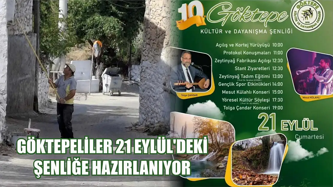 Göktepeliler 21 Eylül'deki şenliğe hazırlanıyor