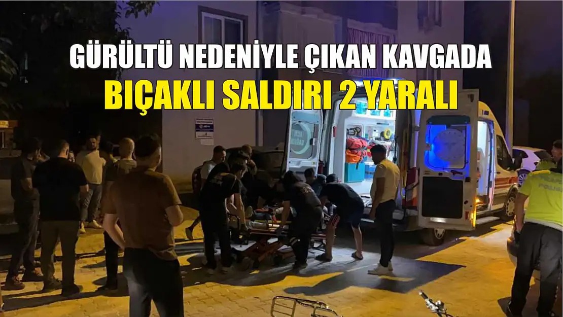 Gürültü Nedeniyle Çıkan Kavgada Bıçaklı Saldırı 2 Yaralı