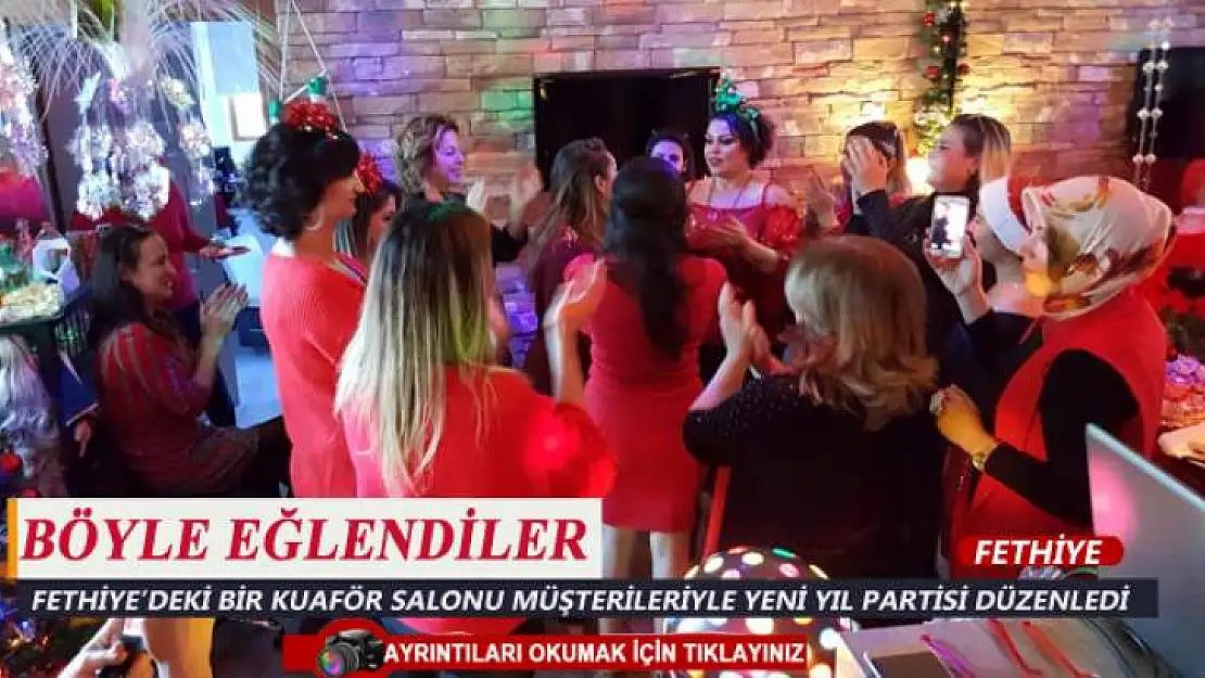 GELENEKSEL YILBAŞI PARTİSİNİ MÜŞTERİLERİYLE KUTLADI