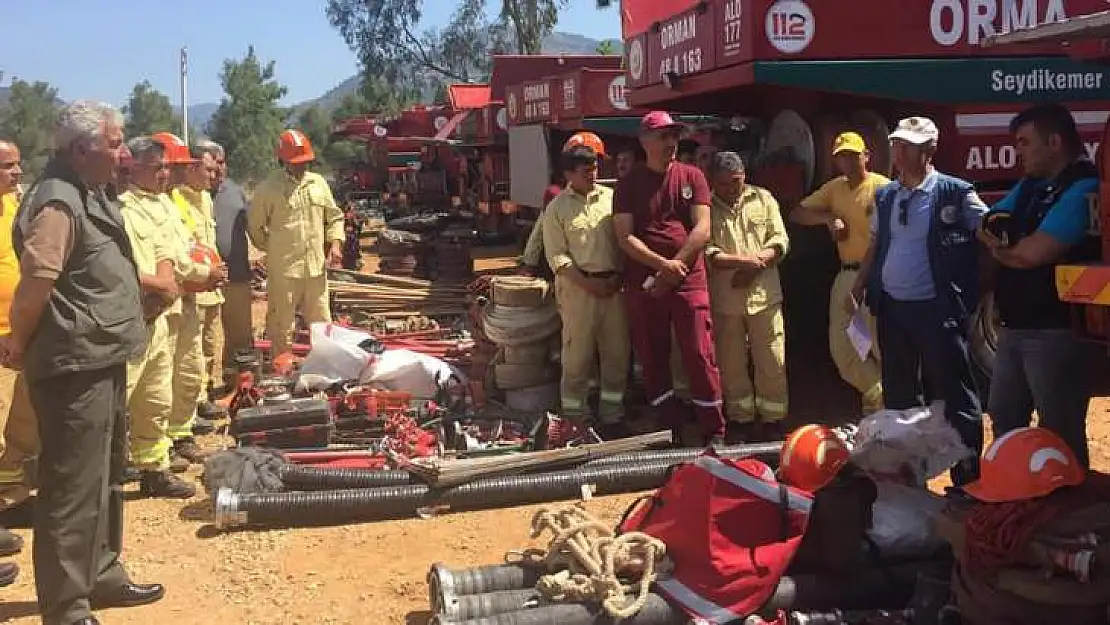 Orman Yangınlarıyla Mücadele Eğitim ve Tatbikat Toplantısı Yapıldı