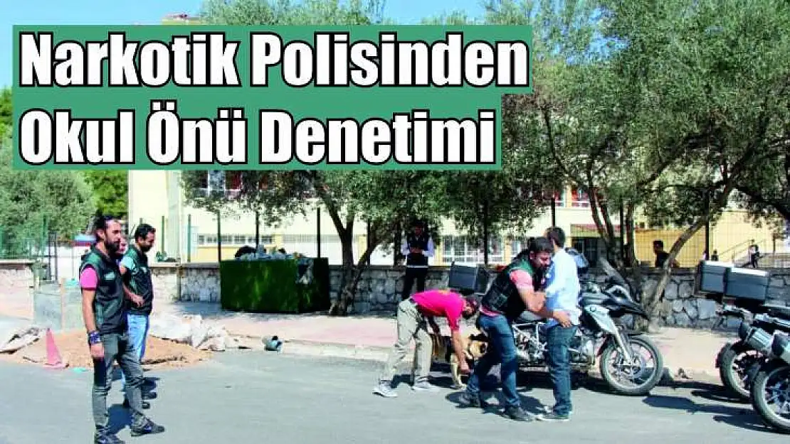 Okul Önlerinde Uyuşturucu Denetimi Yapıldı