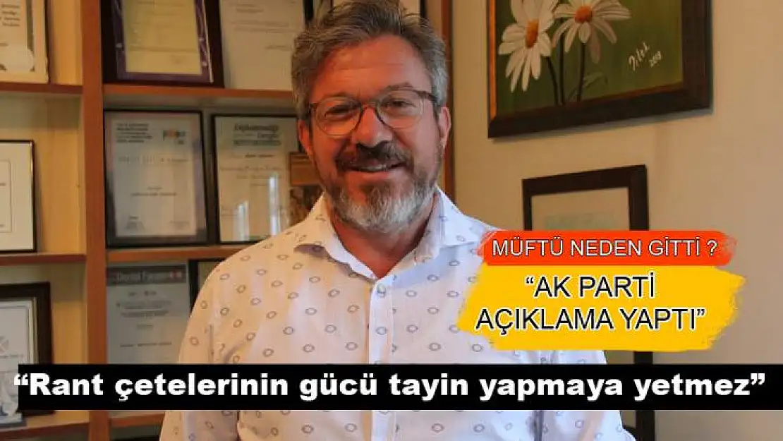 KADİR SARIHAN MÜFTÜ TAYİNİ İLE İLGİLİ OLARAK KONUŞTU