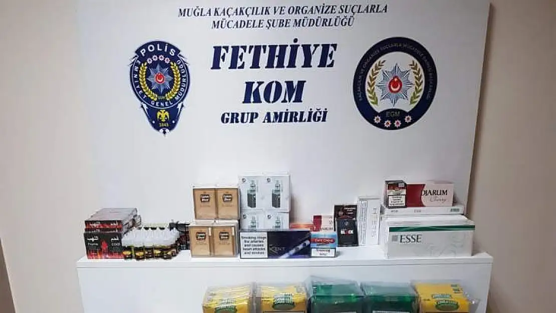 FETHİYE'DE KAÇAK SİGARA VE TÜTÜN OPERASYONU