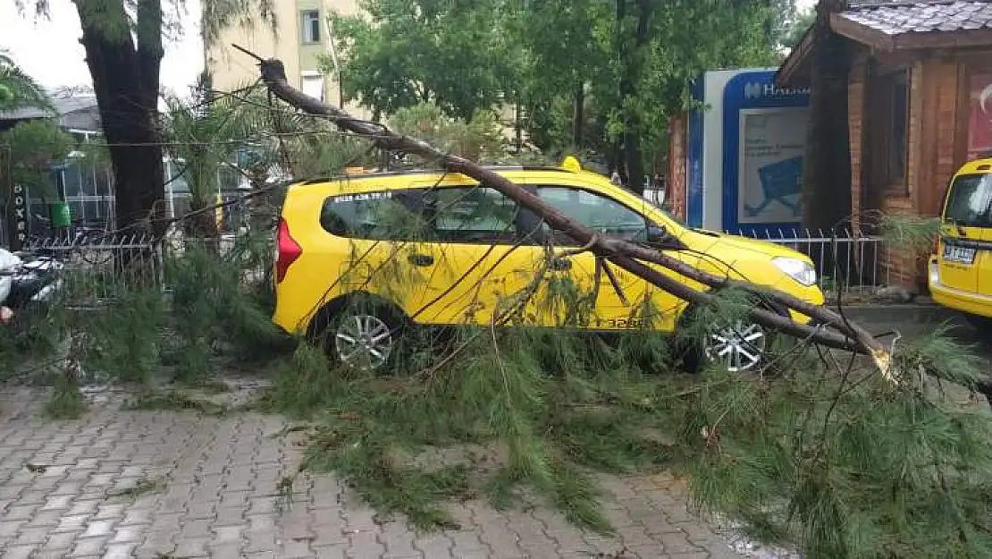 Seydikemer Yağışın Etkisinde Kaldı (video)