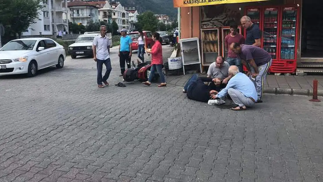 Fethiye'de trafik kazası: 1 yaralı (video)