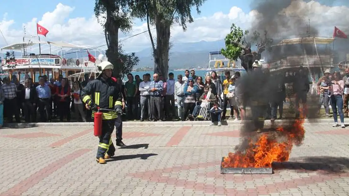 HÜKÜMET KONAĞI'NDA YANGIN TATBİKATI YAPILDI