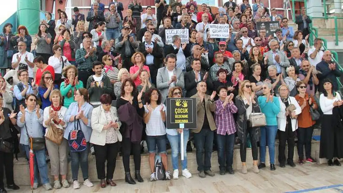 ÇOCUK İSTİSMARI  FETHİYE'DE ALKIŞLARLA KINANDI