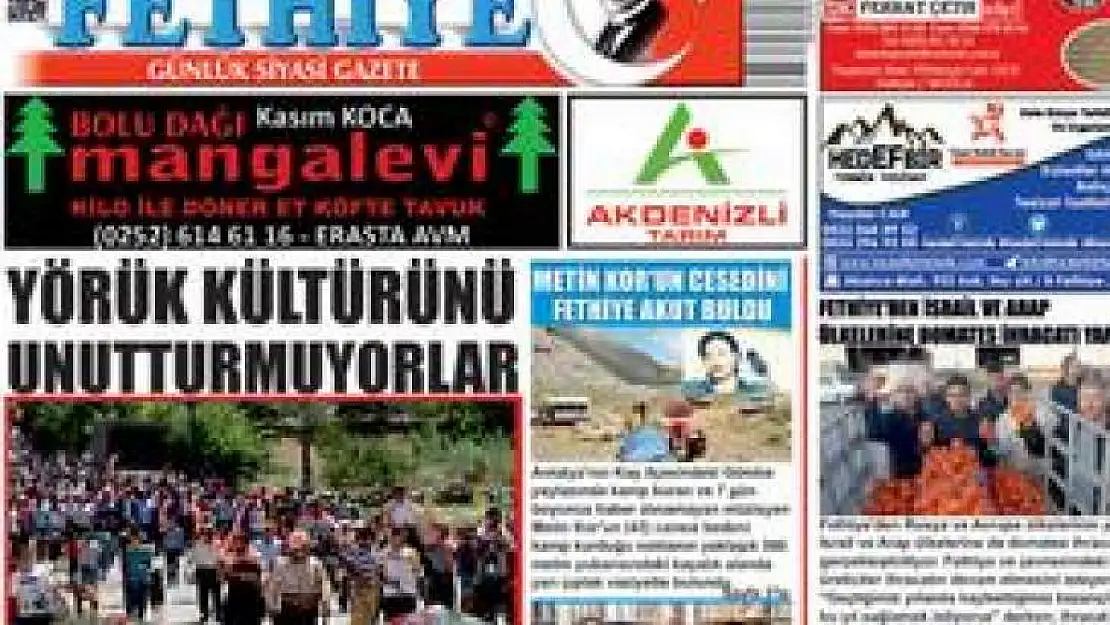 2Temmuz2018 Gerçek Fethiye Gazetesi OKU