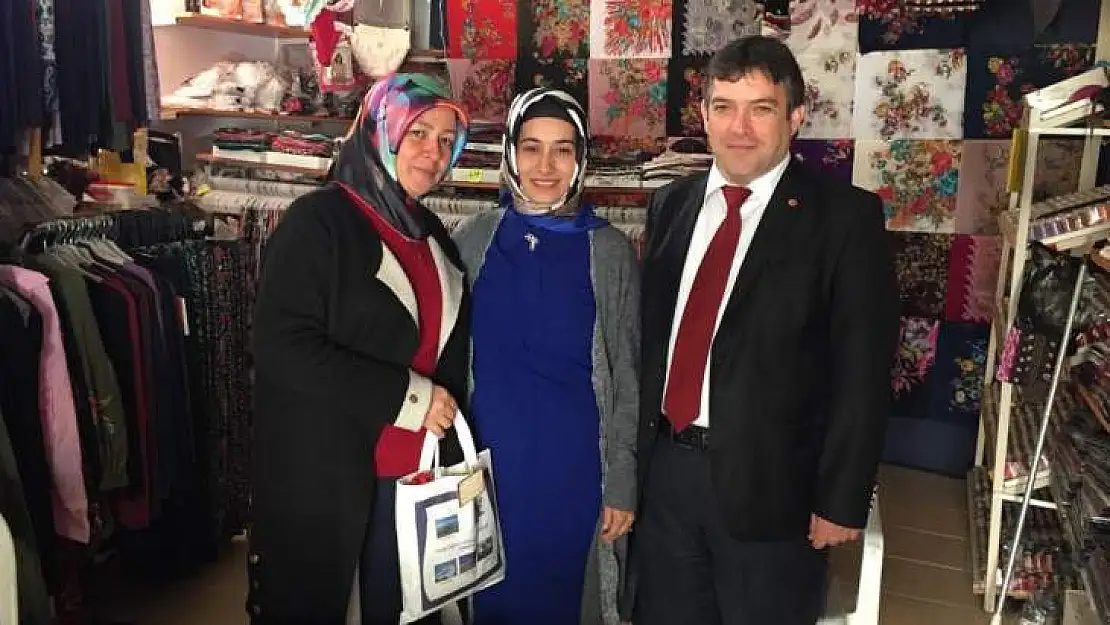 Başkan Sağır, Kadın Esnafı Ziyaret Etti