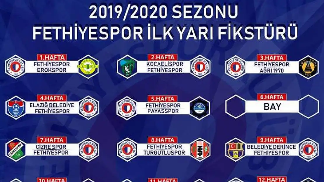 FETHİYESPOR İLK MAÇI EROKSPOR İLE OYNAYACAK