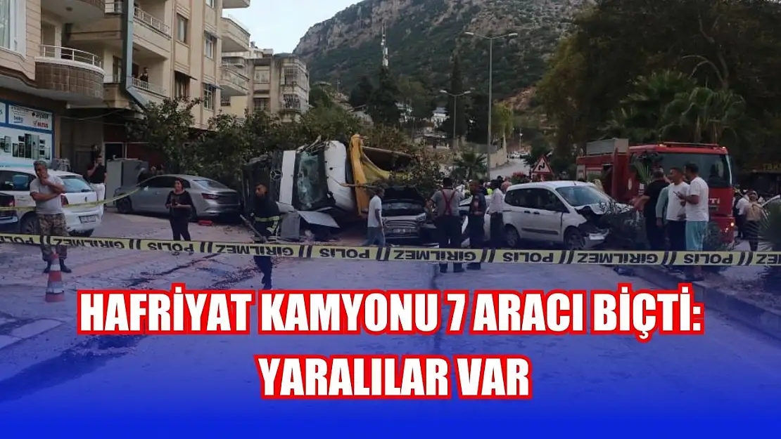 Hafriyat kamyonu 7 aracı biçti: Yaralılar var