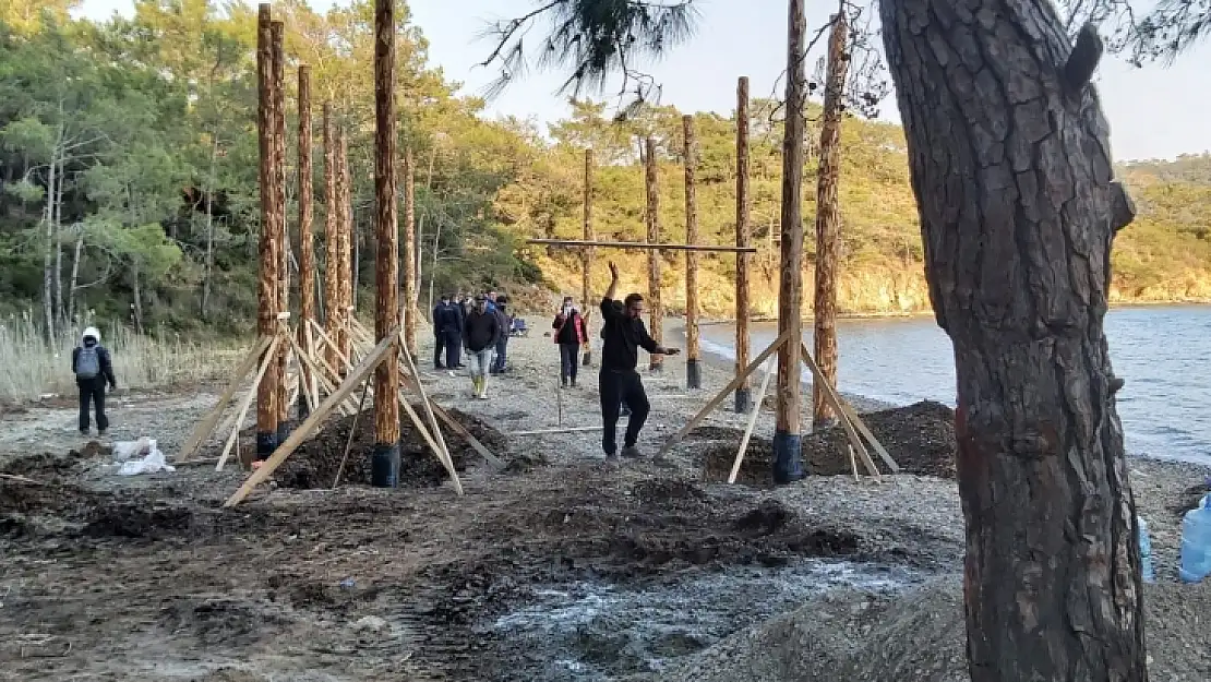 Halk, koya yapılan kaçak yapılaşmaya dur dedi