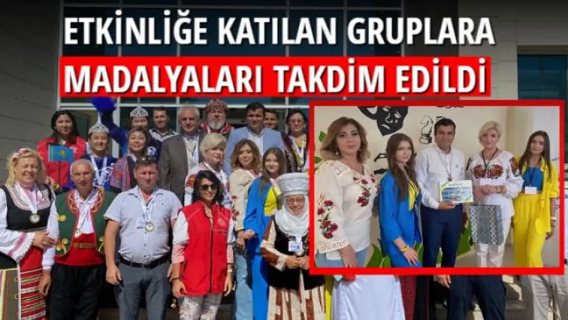 HALK OYUNLARI ETKİNLİĞİNE KATILAN GRUPLARA MADALYALARI TAKDİM EDİLDİ