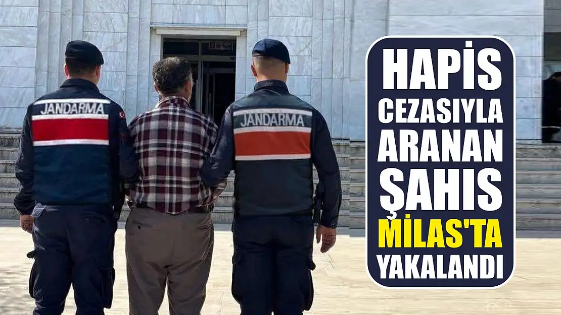 Hapis cezasıyla aranan şahıs Milas'ta yakalandı