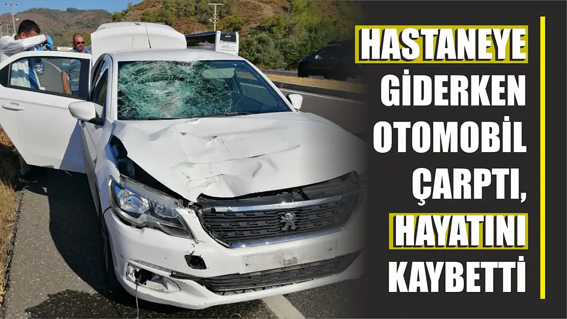 Hastaneye giderken otomobilin çarptığı kadın hayatını kaybetti