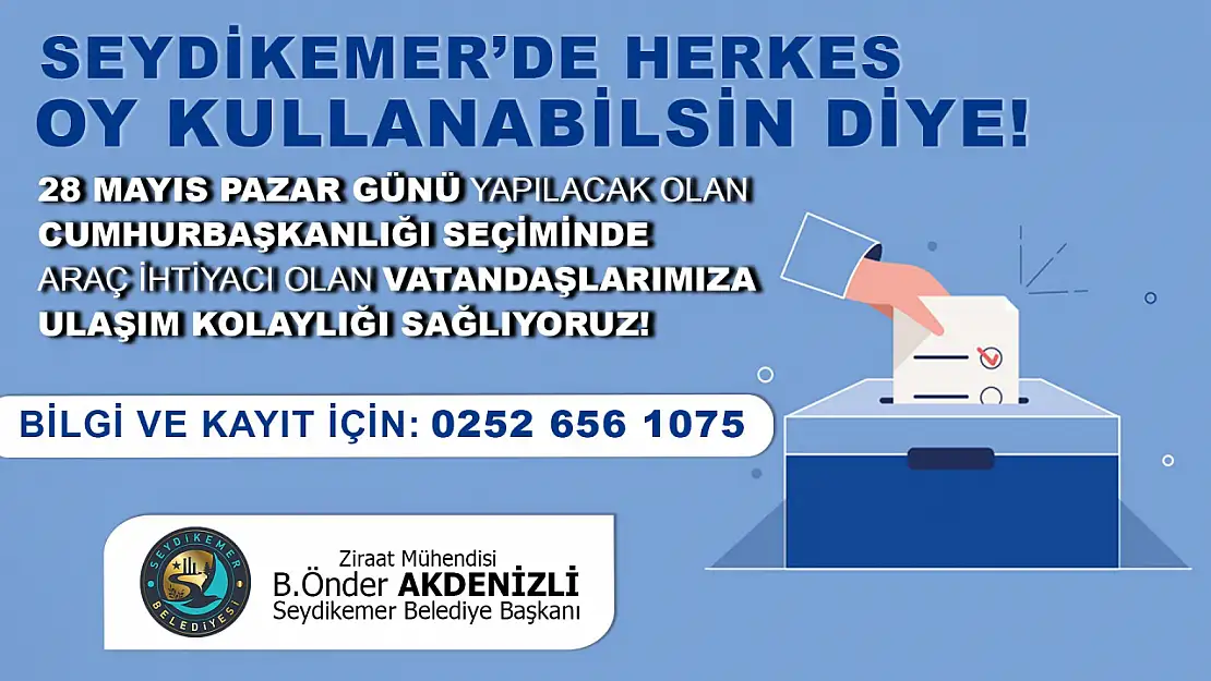 Belediye Ekipleri Vatandaşları Sandığa Götürecek