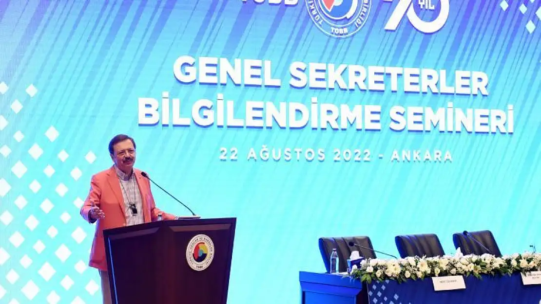 Hisarcıklıoğlu, oda ve borsa genel sekreterleri ile biraraya geldi